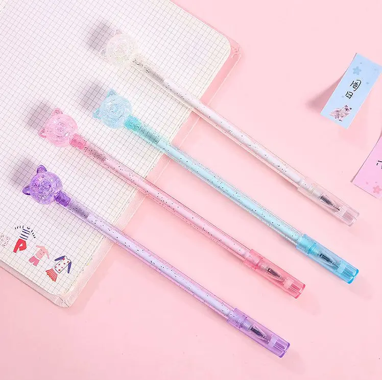 Милая свинья прозрачная ручка для студентов рекламный подарок канцелярские