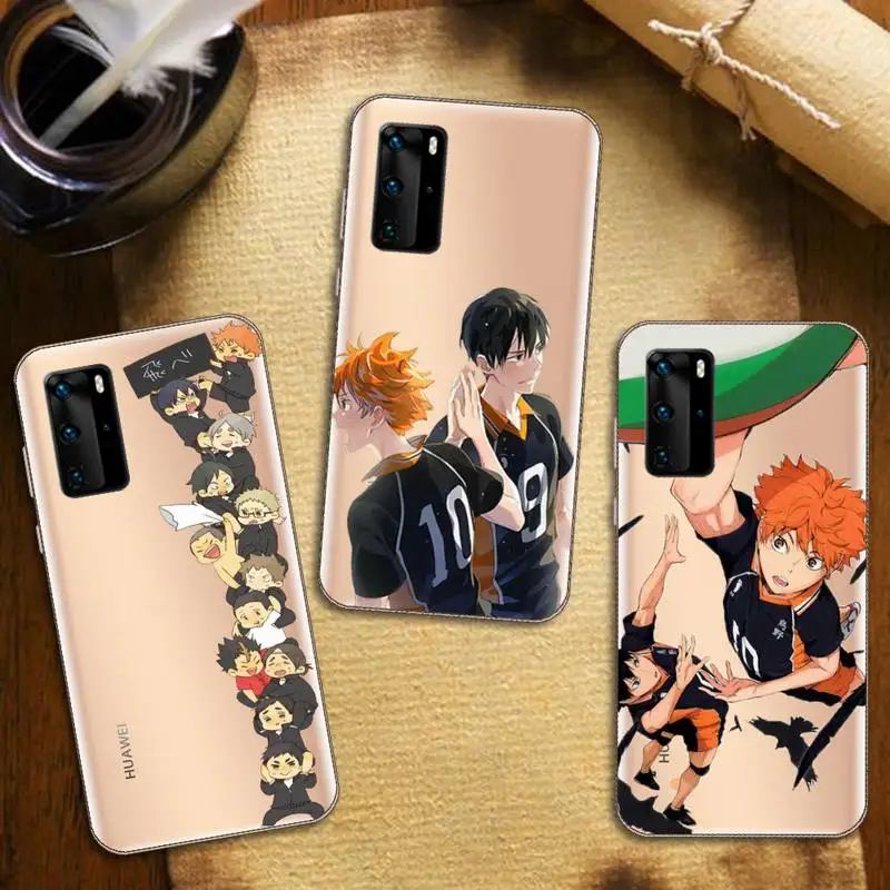 

Haikyuu Hinata attacks anime Phone Case Transparent for Huawei honor nova c x 7 8 3 4 9 65g se v t play pro lite