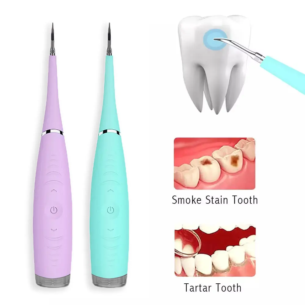 USB Portable Electric Sonic Dental Scaler Tooth Calculus Remover Tooth Stains Tartar Tool Dentist Teeth Whitening Toothbrush