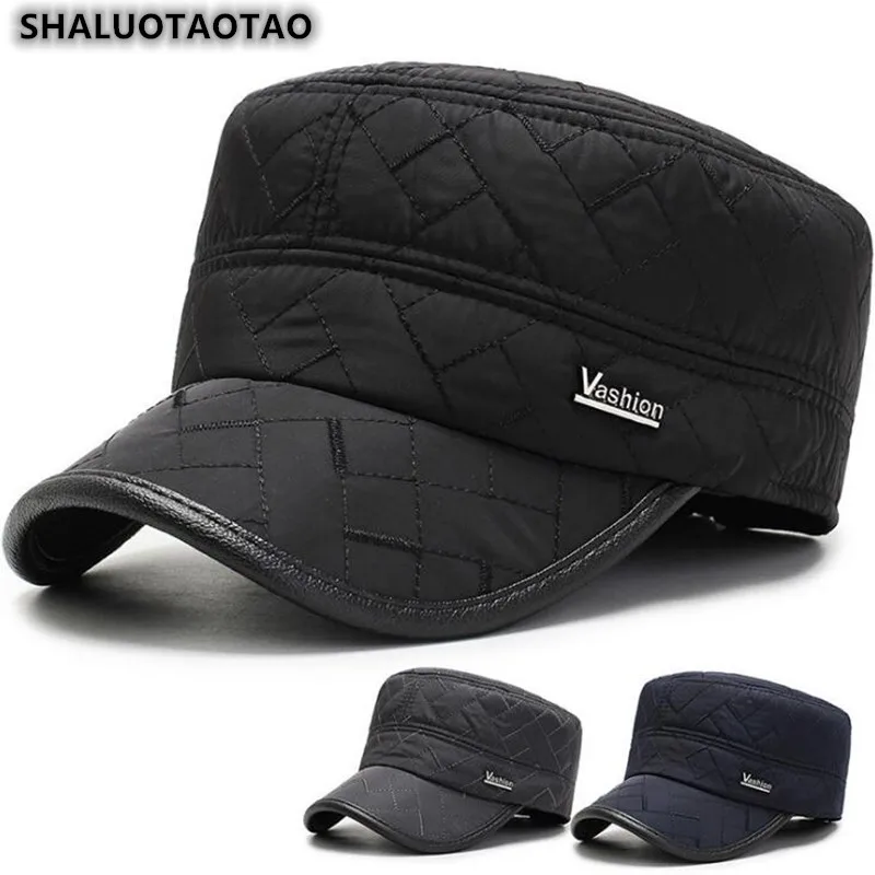 Шапка SHALUOTAOTAO мужская плоская теплая Модная брендовая зимняя шапка в стиле