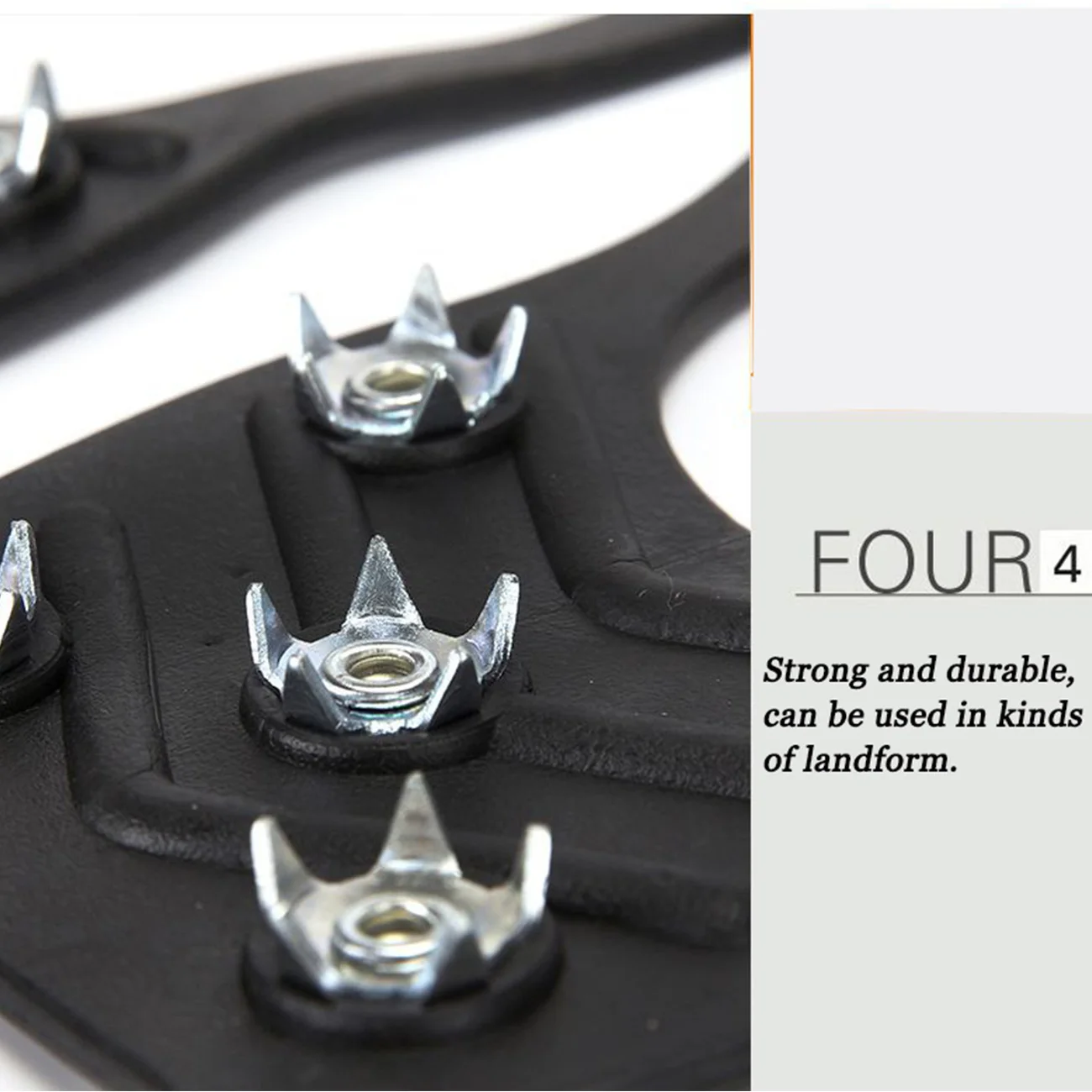 

8Tooth Climbing Crampons Outdoor Antiskid Shoe Cover Ice fishing Non Slip for Hiking Snow Shoes Spikes Grips Cleats winter Walk