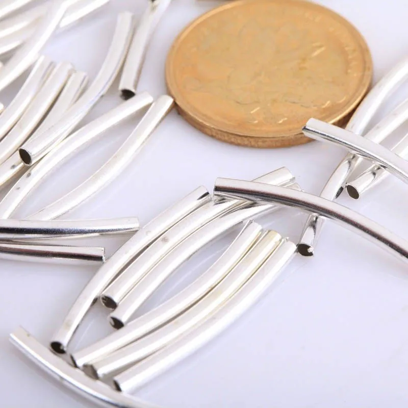 Гладкий изогнутый трубчатый соединитель для изготовления ювелирных изделий