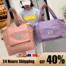 Multifunctional Travel Bags Foldable Shoulder Bags Portable Gym Training Tote Handbags Women Clothing Sundries Carrier Supplies