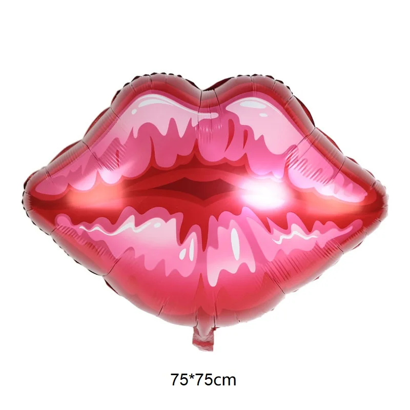 New Girl Makeup Theme Party 27Pcs/Set Banner Sequined Balloon Cake Topper Honeycomb Lipstick Red Lips Desktop Decoration Grow Up | Дом и сад