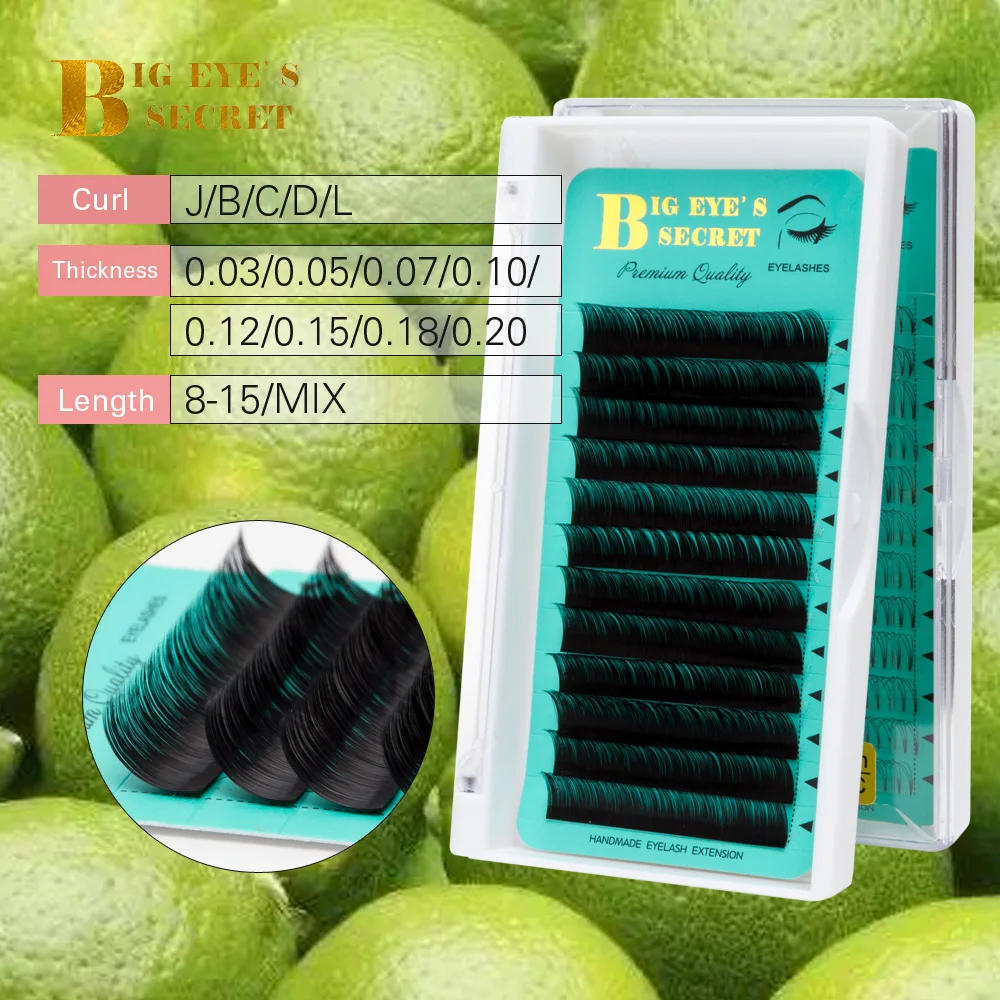 

BES 12rows/tray l curl russian volume eyelash extensions supplies lashes extension natural long individual eyelashes extensions