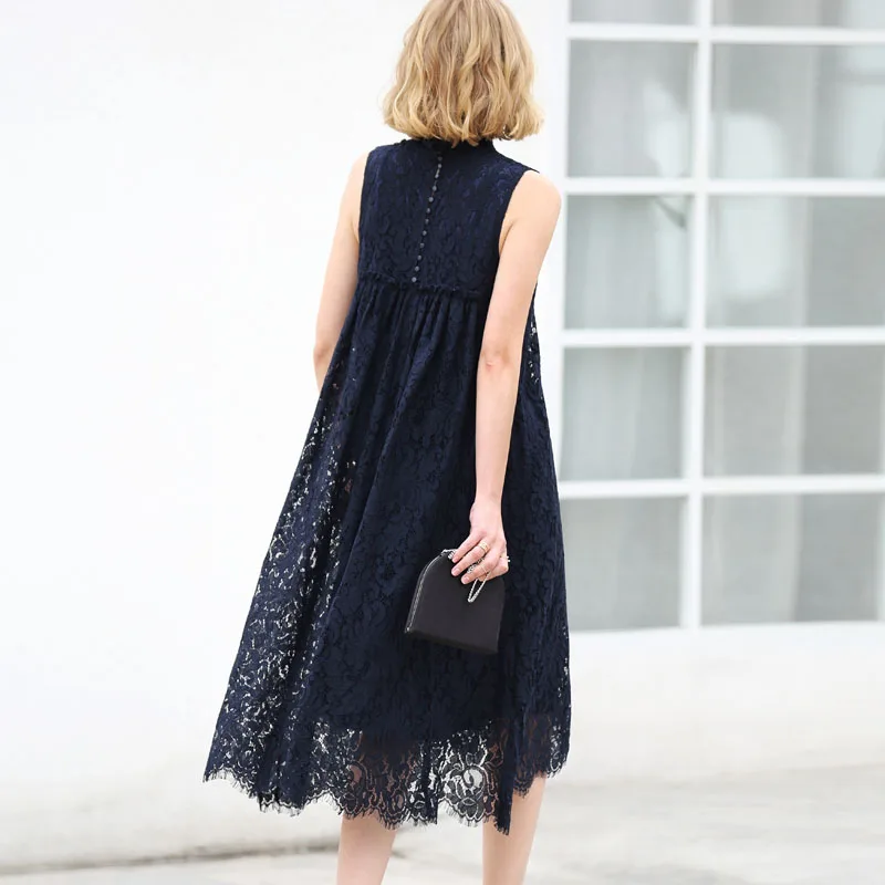 Женское кружевное платье Amii элегантные двухслойные офисные платья высокого