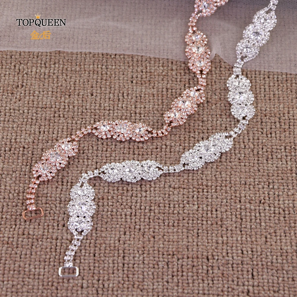 TOPQUEEN S215 свадебное платье пояс формальный свадебный лента из сплава женский