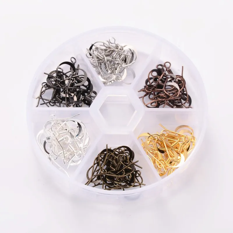 1 коробка латунные крючки для сережек Есть смешанные Цвет самостоятельного