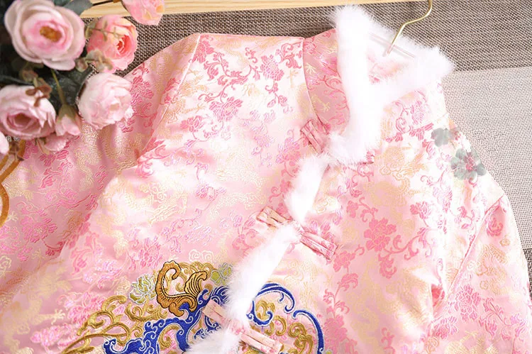 Высококачественная зимняя женская куртка топ в китайском стиле с вышивкой