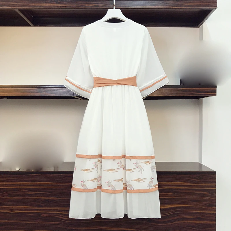 Новинка 2021 креативное летнее платье в китайском стиле ретро повседневный