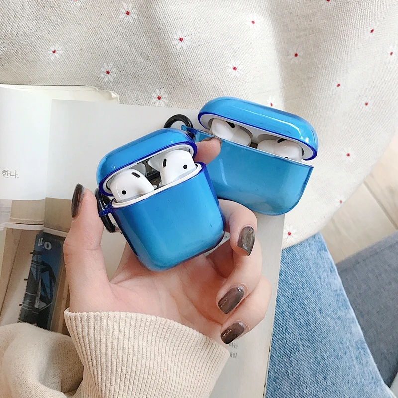 Сверкающая блестка звезда чехол для Airpods 1 2 беспроводные Bluetooth наушники