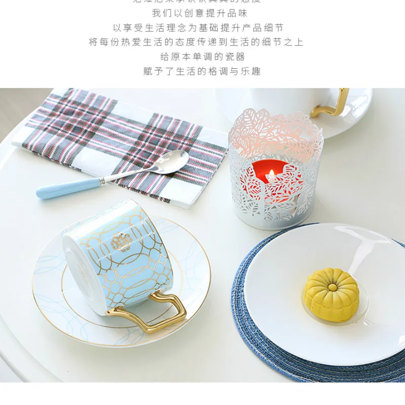 Персонализированные Роскошные Керамические чашки для кофе в скандинавском