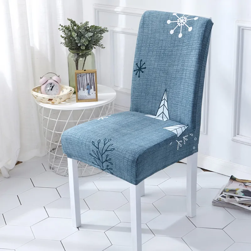 Съемный современный чехол на стул эластичный для обеденного стола из спандекса