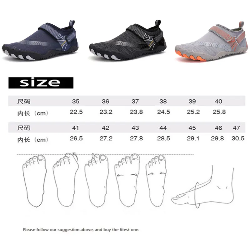 

Summer Beach Shoes Quick Dry Men Women Shoes Breathable Non-slip Outdoor Sports Water Swimming Wear-resistant Shoes