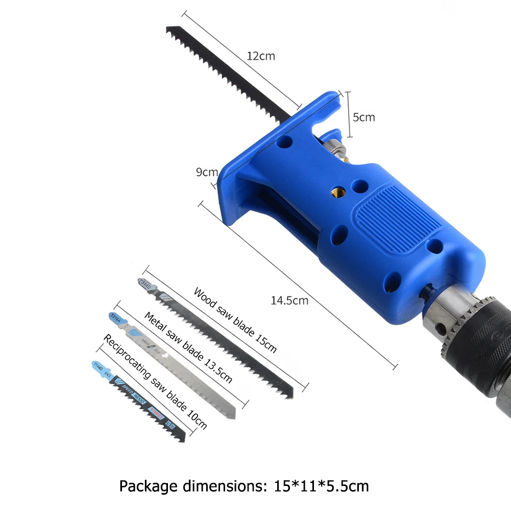 

Home Electric Drill Modified Electric Reciprocating Jig Saw Adapter for Wood Steel Pipe Plastic Power Drill Woodworking Tools