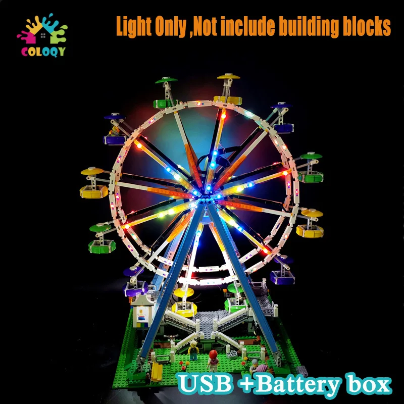 

Цветной светодиодный светильник, совместимый с 10247 строительными блоками, светящиеся игрушки для детей, рождественские подарки