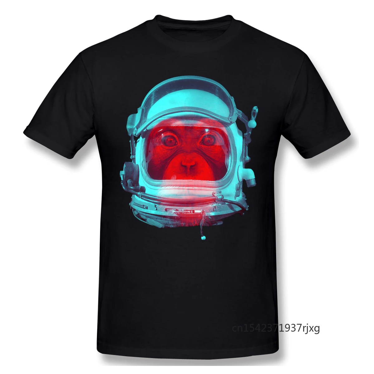 

Blue Planet T-Shirts for Men Space Monkey Funny Crewneck Tee T Shirt