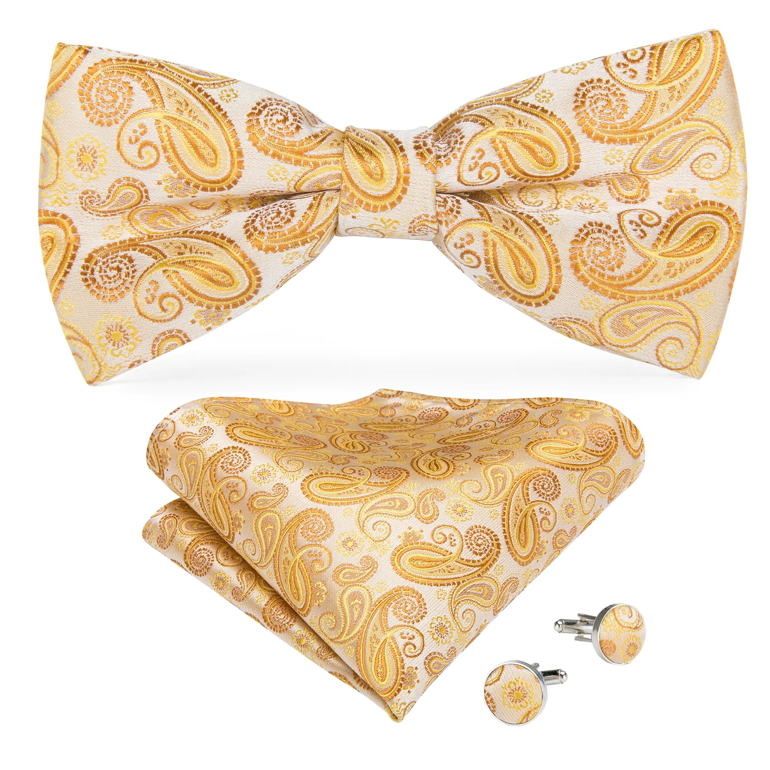 Мужская мода галстук бабочка официальное платье темно синий цветочный желтый