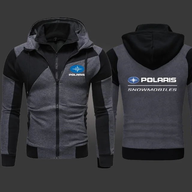 

2021 New Polaris Mens Fashion Outwear Jacket Zipper Hooded High Quality Hoody Harajuku Athletic Wear Casual Hoodies