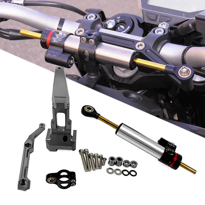 Для YAMAHA MT 09 Tracer 2015 2016 2017 2018 2019 мотоцикл рулевой демпфер стабилизатор с Монтажный