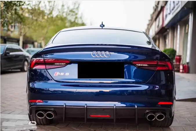 Диффузор для бампера переднего и заднего из углеродного волокна Audi A5 S5 RS5 2017 2018 2019