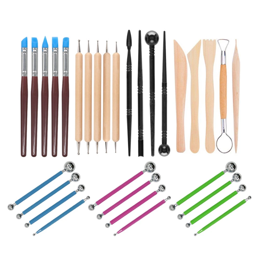 

23pcs Clay Tools Set Pottery Sculpting Ceramic Clay Carving Tools Set For All Levels DIY Art Crafts Dropshipping Wholesale