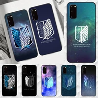 attack on titan badge phone case for huawei honor 7a 8x 8s 9 9x 10 10i 20 30 play lite pro soft fundas cover