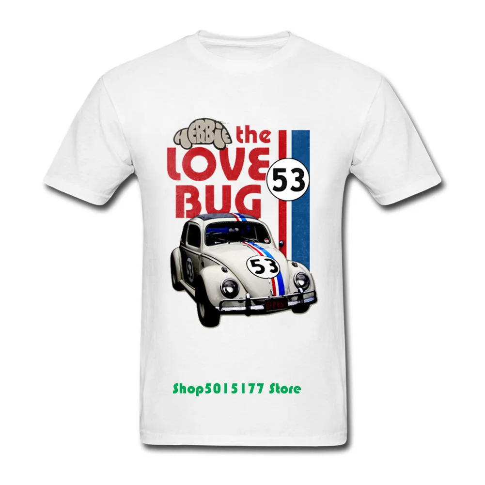 2019 Летняя мужская футболка с надписью Herbie The Love bug мужские летние повседневные