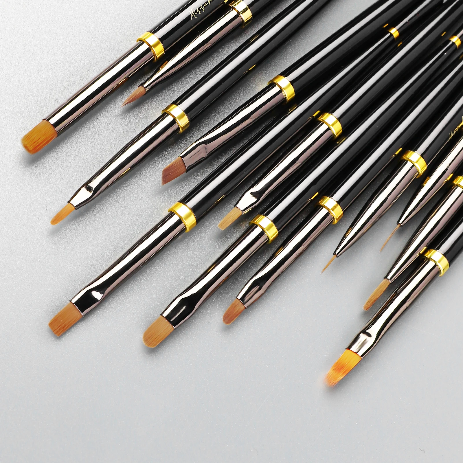 Misscheerings Черная Кисть для рисования Лайнер ручка Гель-лак с кристаллами | Красота и