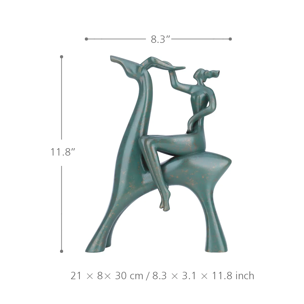 Tooarts олень рыцарь Ретро Смола скульптура абстрактный животный орнамент