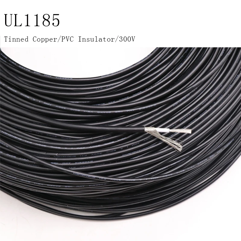 

UL1185 16AWG Shielded Wire Signal Cable OD 3.9mm Channel Audio Line PVC Insulated Single Core OFC Copper Vedio Electronic Cable