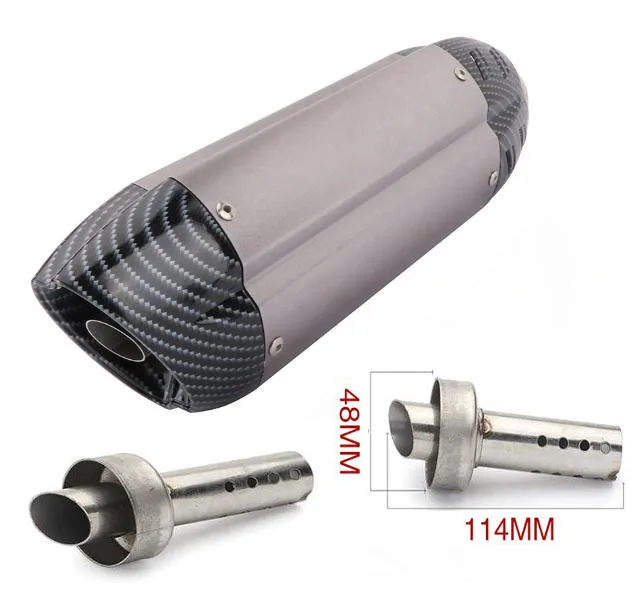 

Exhaust Silencer Motorcycle Exhaust Muffler DB Killer Silencer End Catalyst DB Killer FOR Mivv Exhaust Silencer