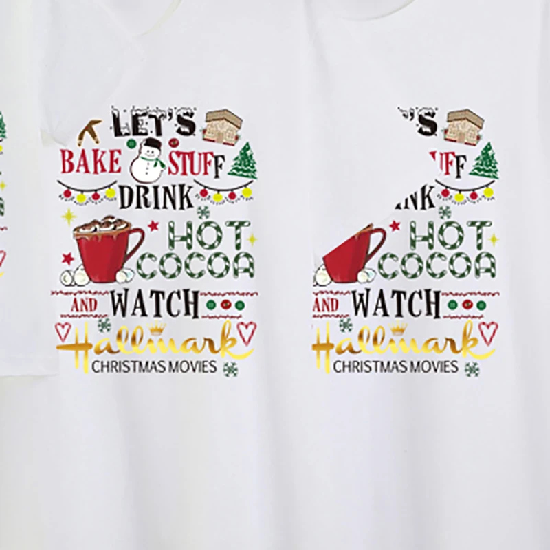 

Christmas Snowman Cartoon Baby 2021 Family Matching Clothes Short T-shirts Casual Father Son Mother and Daughter Baby Romper