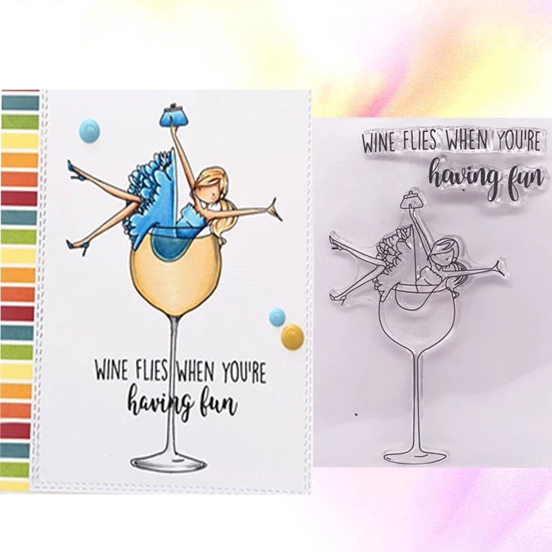 Декоративный штамп для дамской почтовой книги фотоальбом творчества открыток