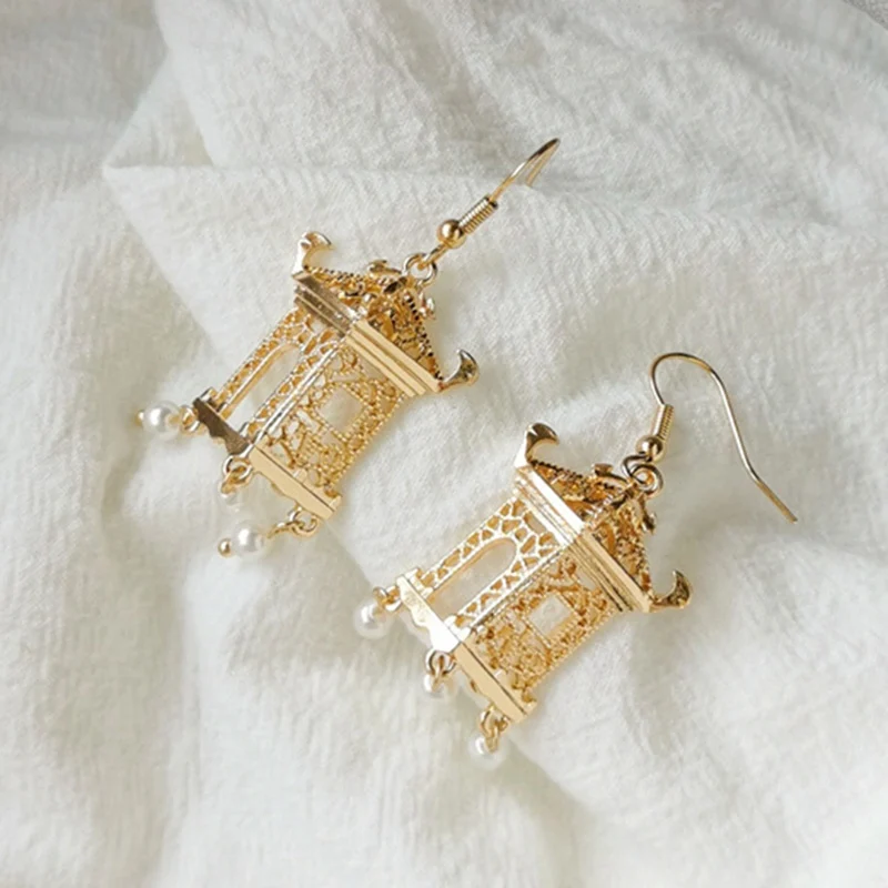 Винтажные Роскошные серьги Nieuwe в стиле дворца женские модные темпераментные