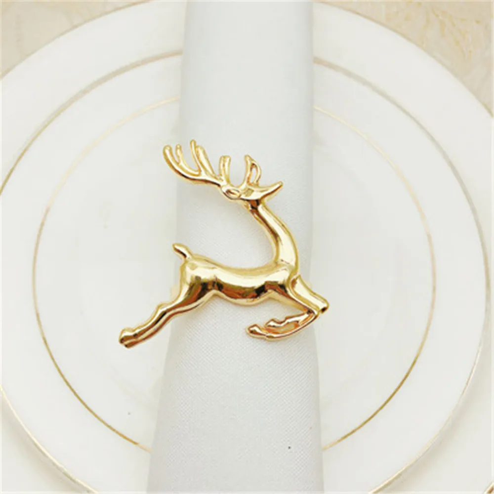 6 шт. металлические кольца в виде оленя кольцо для салфетки | Дом и сад