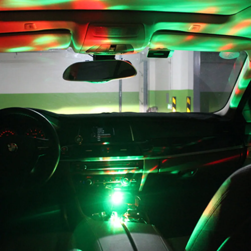 LED Car USB Sound Control Lamp Indoor Music Decoration Light DJ RGB Mini Colorful Atmosphere with Flashing Lights | Автомобили и