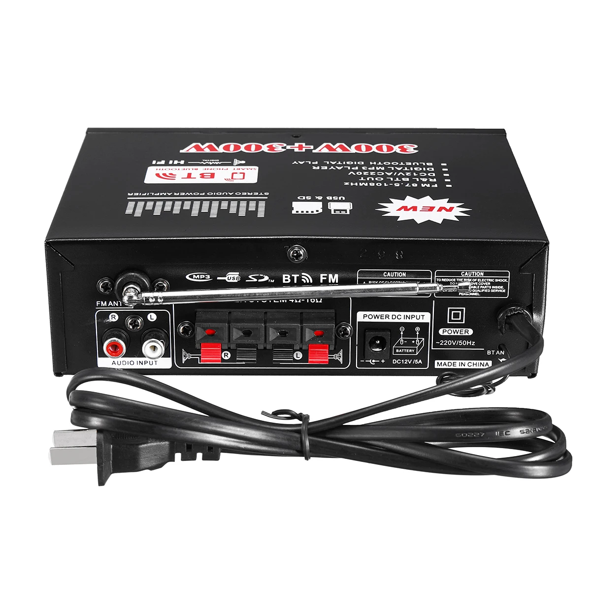800 Вт 600 автомобильный усилитель Hi Fi 2 CH аудио Мощность 12/220V дома Театр Поддержка