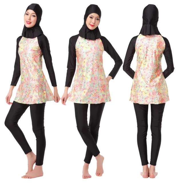

Swimsuit Plus Muslim Size Islamic Swimwear Women Swimming Suit For Women Long Bathing Burkini Muslima Covered Hijab Clothes