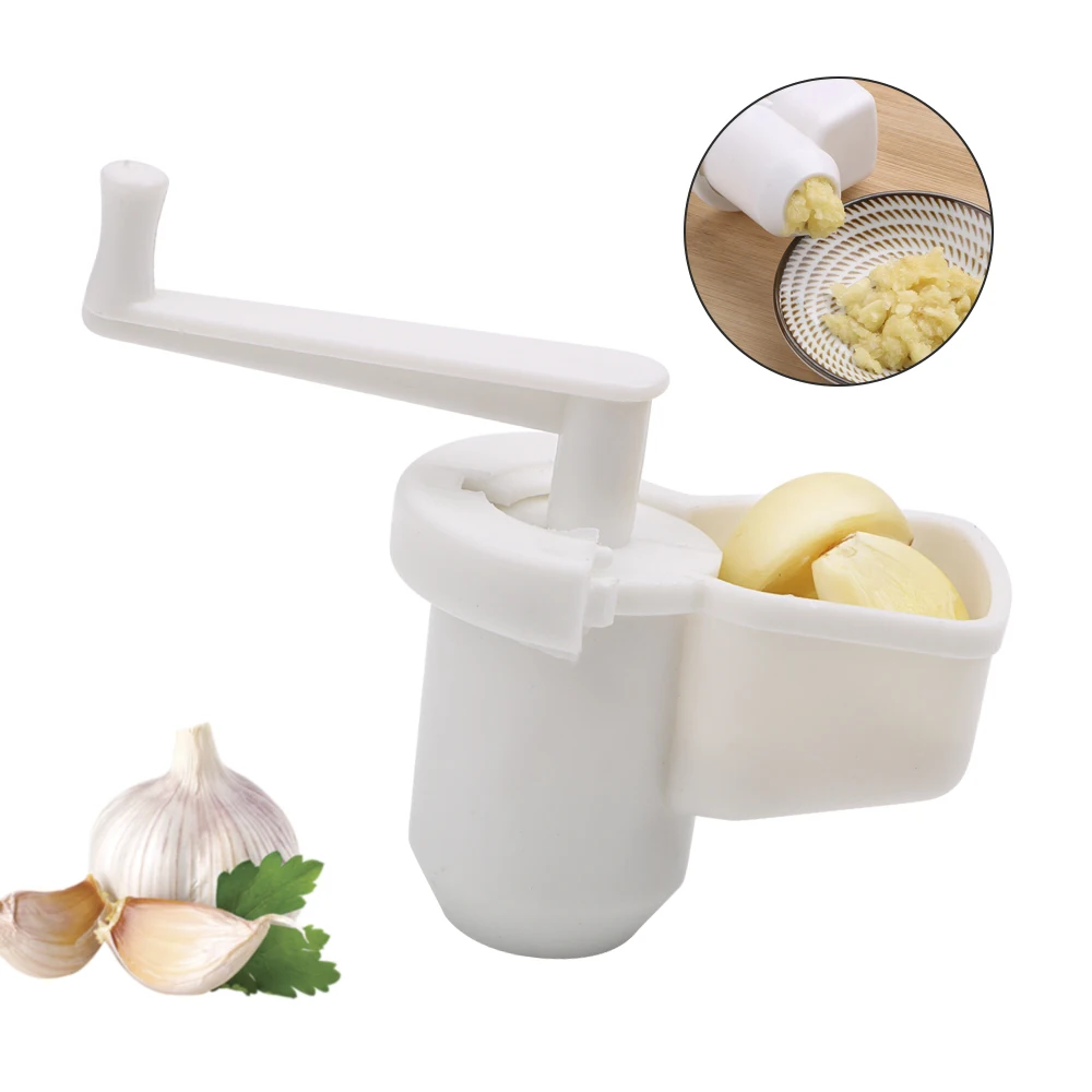 

Garlic Grinder Cutter Mills Fruit Vegetable Presses Tool Ginger Crusher Muller Food Grade PP Kitchen Squeeze Tools