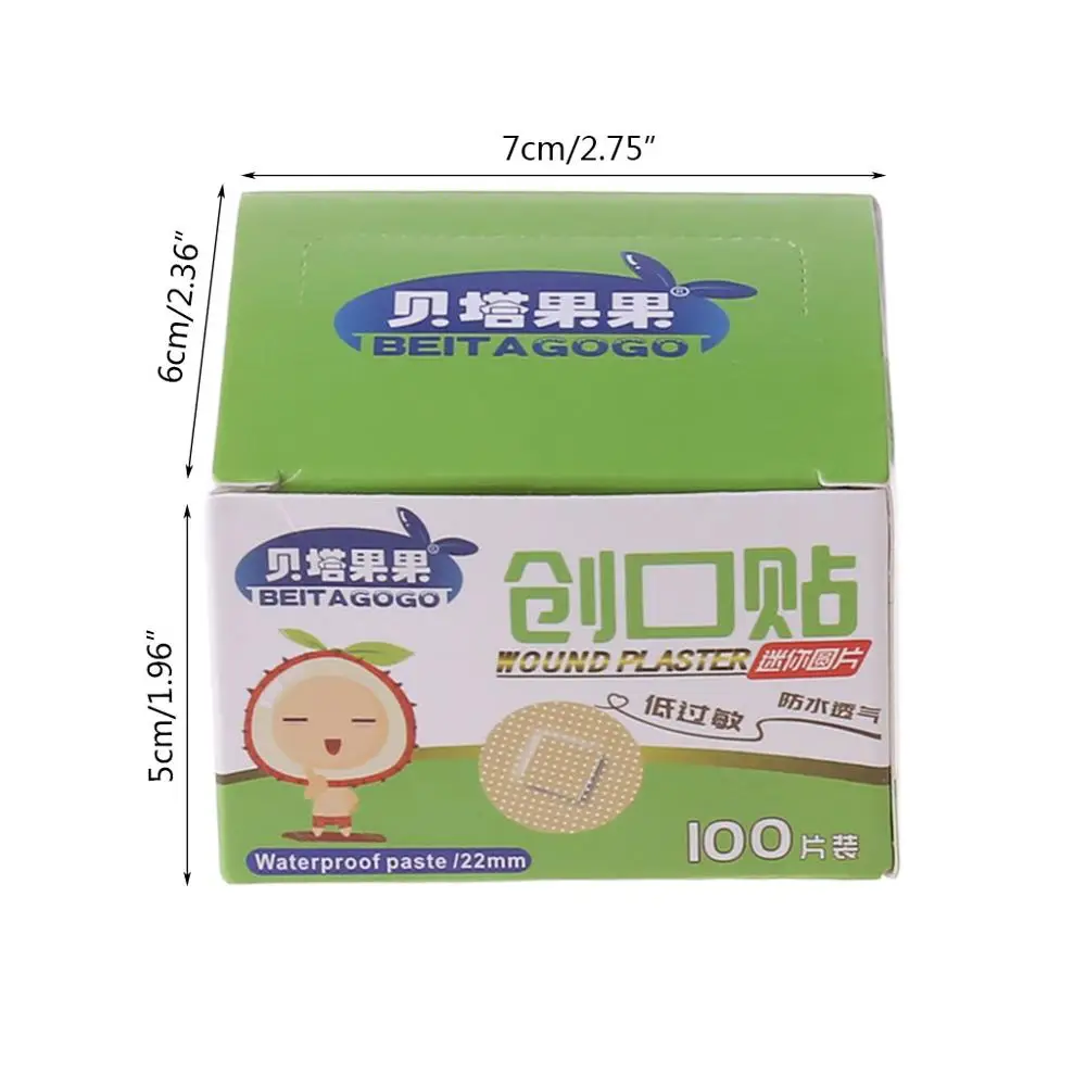 

100 PCs Mini Round Disposable Medical Adhesive Bandage Band-aid Wound Plaster Wound Care Braces Supports New