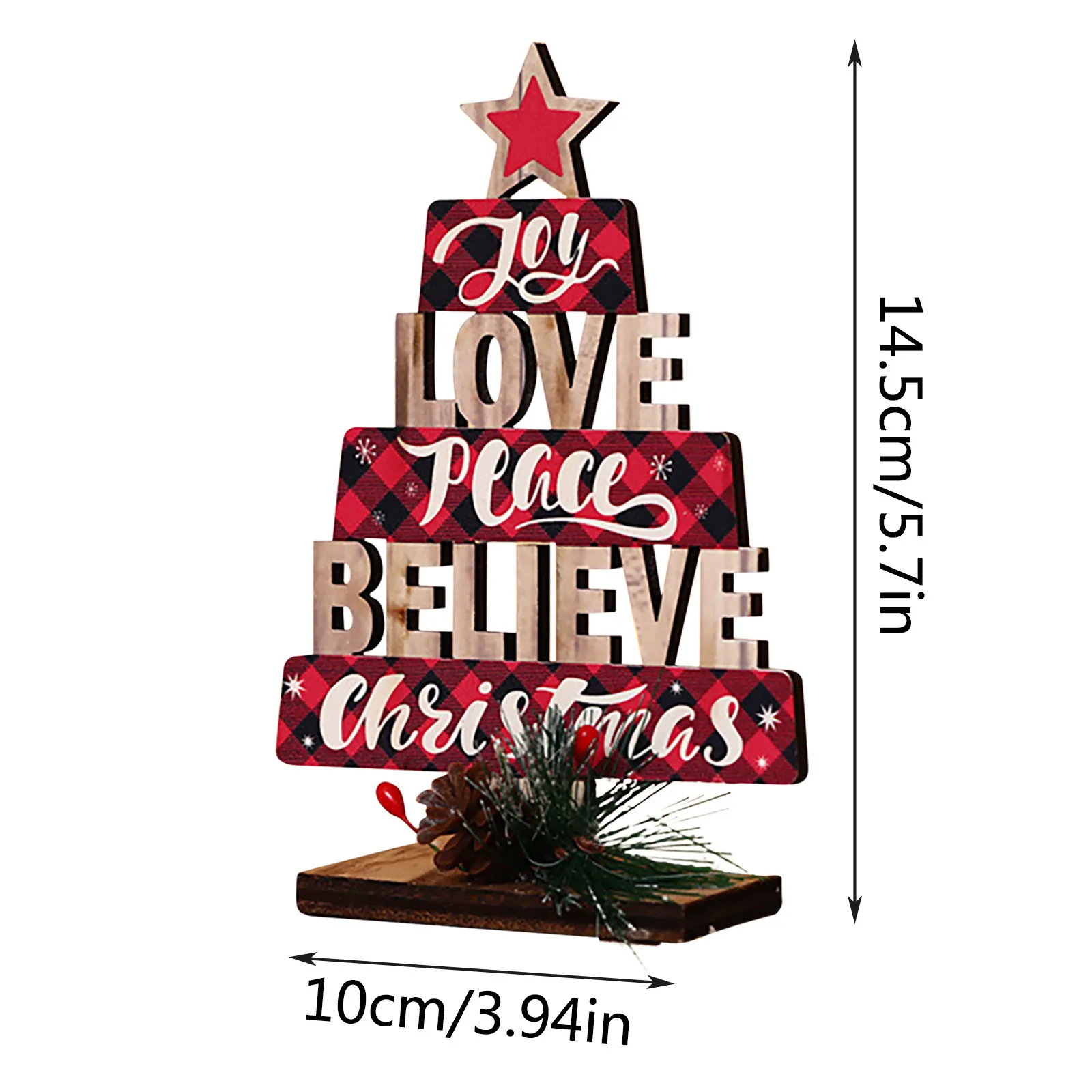 Рождественские украшения Рождественская елка с английским алфавитом для