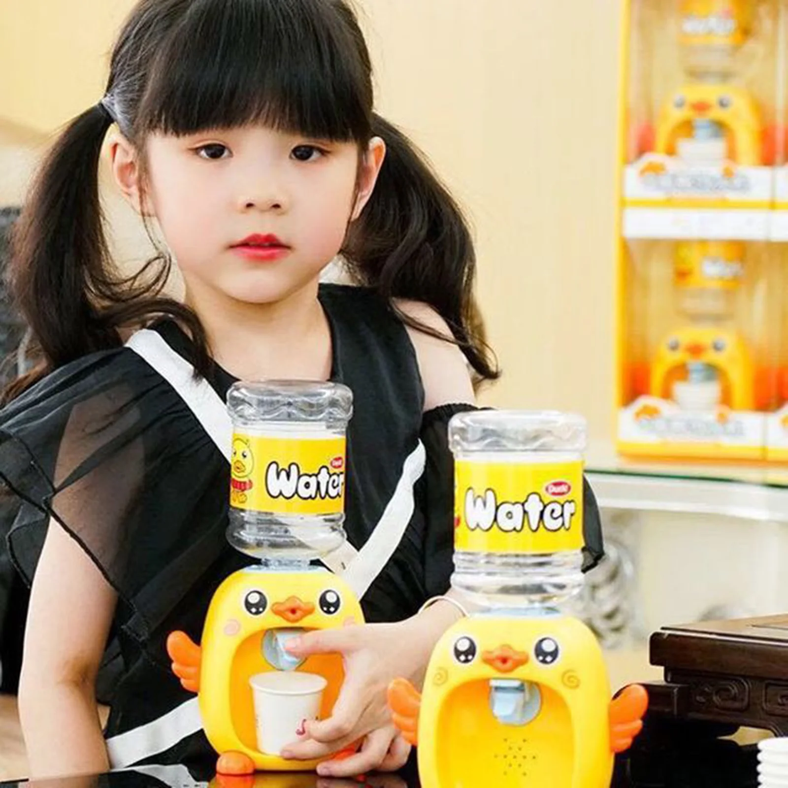 

Cute Electric Water Dispenser Cute Cartoon Kids Detachable Mini Drinking Fountain with Light Music Party Kids Gift