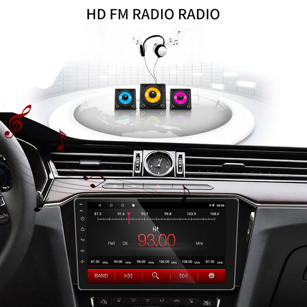 Camecho Android 9. 0 2.5D автомобильное радио 9 &quotBluetooth GPS мультимедийный плеер для 8 1 2006 2007
