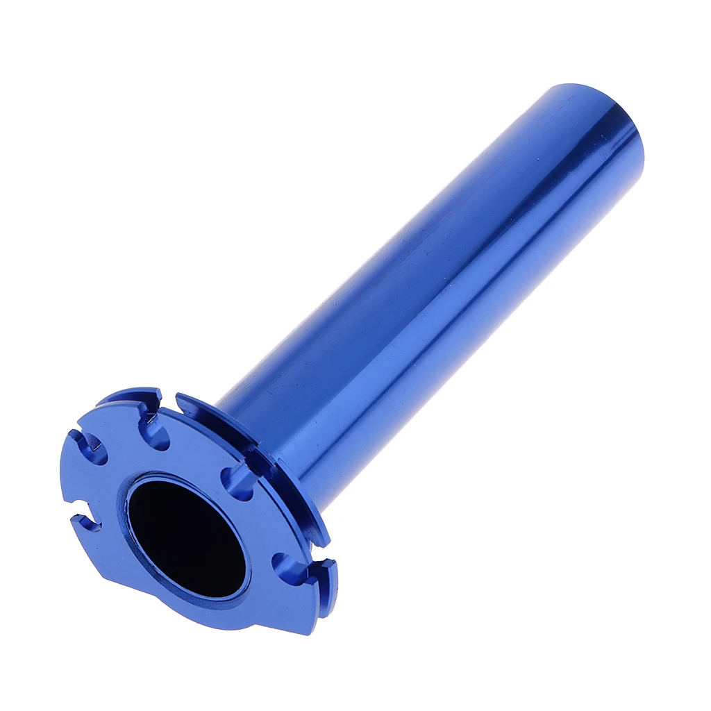 

Universal 7/8 Metal Throttle Handle Grip Blue For Honda Kawasaki