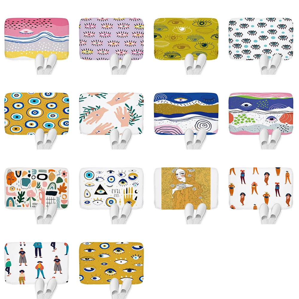 Ресницы с узором в виде глаз противоскользящие современные модные абстрактные