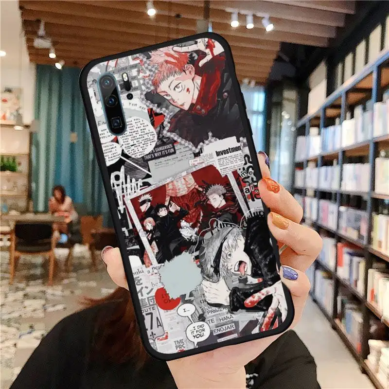 

Jujutsu Kaisen Anime Phone Case For Huawei honor Mate P 9 10 20 30 40 Pro 10i 7 8 a x Lite nova 5t Soft silicone funda