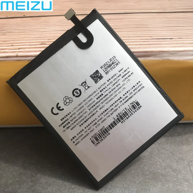 

Original 4000mAh BA621 Battery Meizu Note 5 Batteries Meilan Note 5 M5 Note M621N M621Q M621H Bateria Batterij Accumulator
