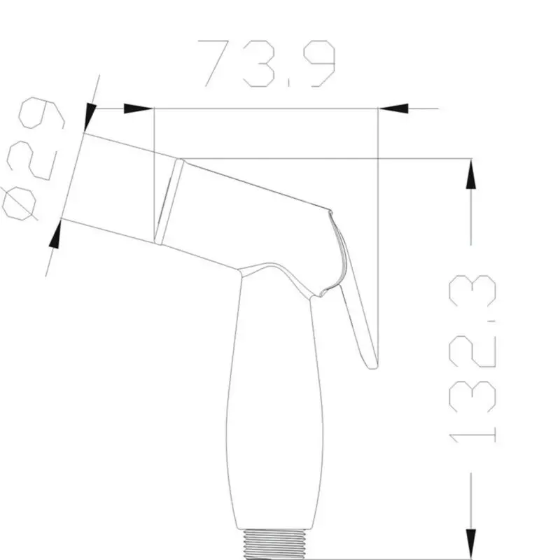 Биде Спрей Хром Держатель туалетной Насадки для душа Шланг чистый распылитель