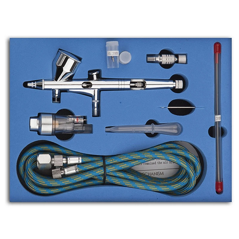 Мини пистолет-распылитель комплект аэрограф Краски компрессор Профессиональный